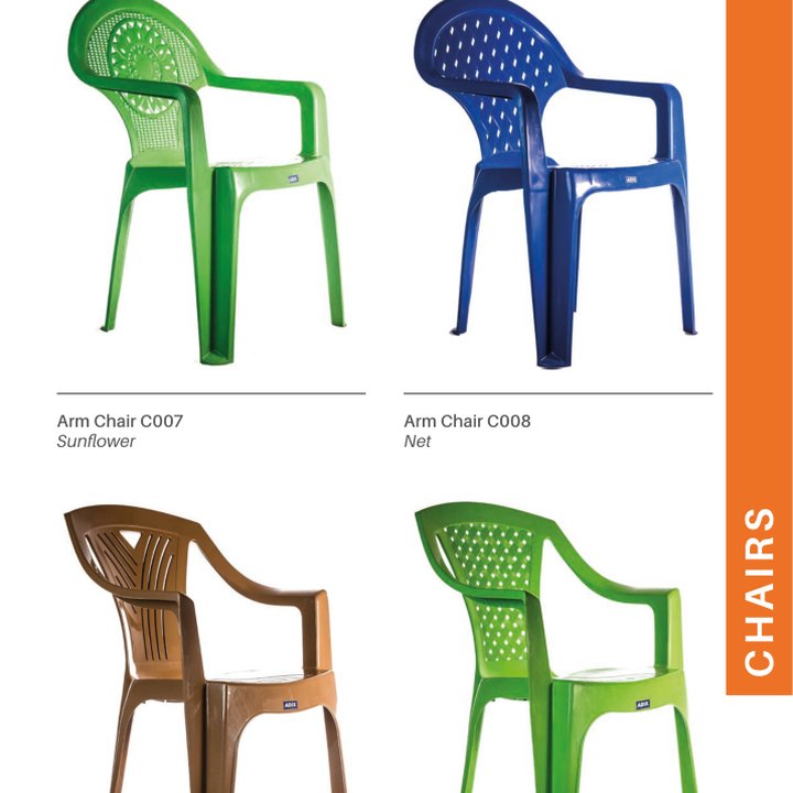 Chairs made by ADIX Plastics